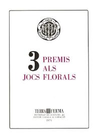 3 premis als Jocs Florals