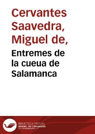 Entremes de la cueua de Salamanca