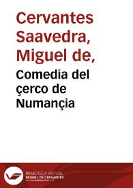 Comedia del çerco de Numançia