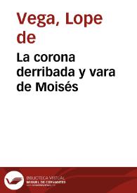 La corona derribada y vara de Moisés