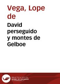 David perseguido y montes de Gelboe