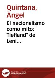 El nacionalismo como mito : 