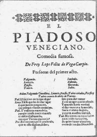 El piadoso veneciano : comedia famosa