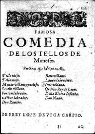 Los Tellos de Meneses : famosa comedia