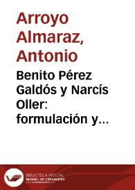 Benito Pérez Galdós y Narcís Oller: formulación y percepción narrativas de la ciudad