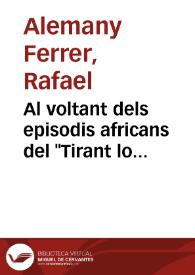 Al voltant dels episodis africans del 