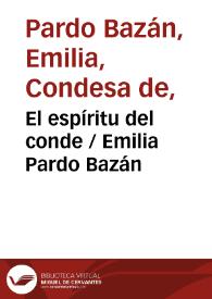 El espíritu del conde