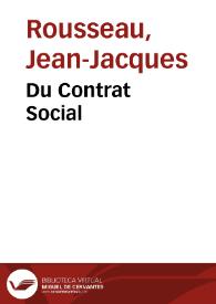 Du Contrat Social