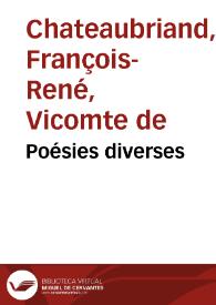 Poésies diverses