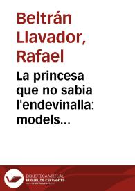 La princesa que no sabia l'endevinalla: models rondallístics en l'episodi de Felip i Ricomana al Tirant lo Blanc