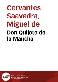 Don Quijote de la Mancha