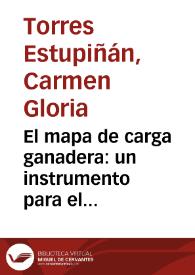 El mapa de carga ganadera: un instrumento para el conocimiento del pastoreo extensivo en Gran Canaria