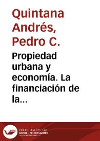 Propiedad urbana y economía. La financiación de la fábrica catedral de Canarias entre 1624 y 1748