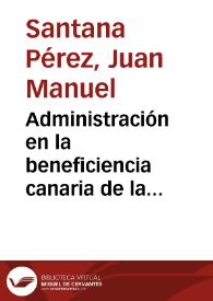 Administración en la beneficiencia canaria de la Ilustración