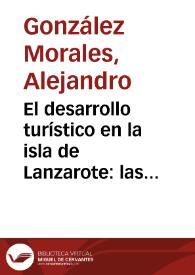 El desarrollo turístico en la isla de Lanzarote: las implicaciones económicas y ecológicas