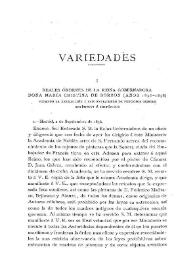 Reales Órdenes de la Reina Gobernadora doña María Cristina de Borbón (años 1836-1838) vedando la extracción a país extranjero de preciosos objetos artísticos e históricos