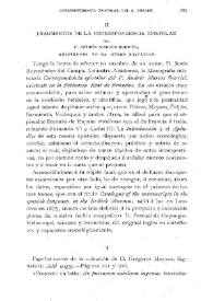 Fragmentos de la correspondecia epistolar del P. Andrés Marcos Burriel, existentes en el Museo Británico