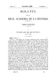 Un cedulario del Rey Católico (1508-1509). [Continuación V]