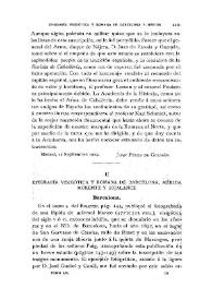 Epigrafía visigótica y romana de Barcelona, Mérida, Morente y Bujalance