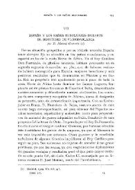 España y los países musulmanes durante el Ministerio de Floridablanca, por D. Manuel Conrotte (I)