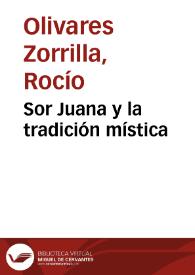 Sor Juana y la tradición mística