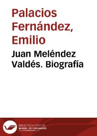 Juan Meléndez Valdés. Biografía