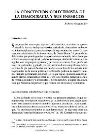 La concepción colectivista de la democracia y sus enemigos