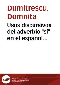 Usos discursivos del adverbio 