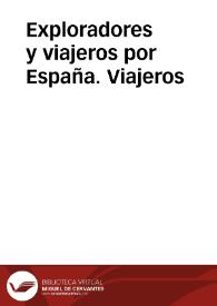 Exploradores y viajeros por España. Viajeros