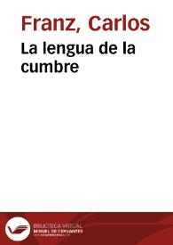 La lengua de la cumbre