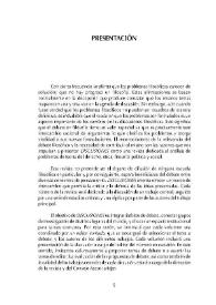 Presentación [Discusiones, núm. 2 (2001)]