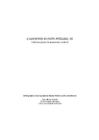 Cadernos Ramón Piñeiro, III (Cadernos galegos de pensamento e cultura). Bibliografía e hemerografía de Ramón Piñeiro : unha contribución