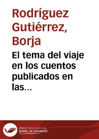 El tema del viaje en los cuentos publicados en las revistas románticas españolas (1832-1857)