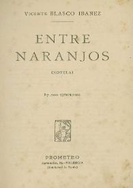 Entre naranjos : (novela)