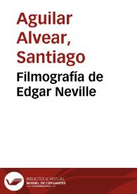 Filmografía de Edgar Neville