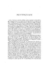 Boletín de la Real Academia de la Historia, tomo 64 (marzo 1914). Cuaderno III. Noticias