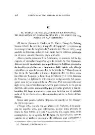 El templo de Villapaderne en la provincia de Santander. Su consagración en 3 de marzo de 1214, fiesta de San Emeterio