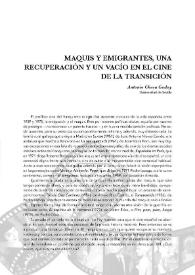 Maquis y emigrantes, una recuperación y un vacío en el cine de la Transición