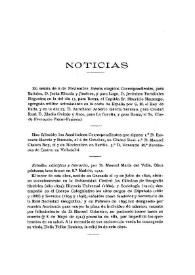 Boletín de la Real Academia de la Historia , tomo 65 (diciembre 1914). Cuaderno VI. Noticias