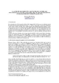 La acepción: distribución y asignación del significado. Una comparativa entre el DHLE (1960-1986) y el 