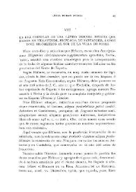 La era consular de una lápida romana inédita que existe en Villaverde, provincia de Santander, a unos doce kilómetros al sur de la villa de Potes