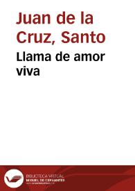 Llama de amor viva