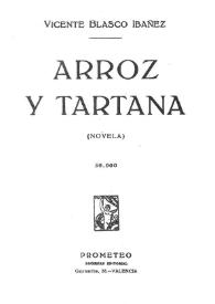 Arroz y tartana (Novela)