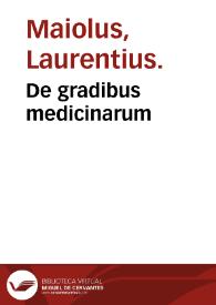 De gradibus medicinarum