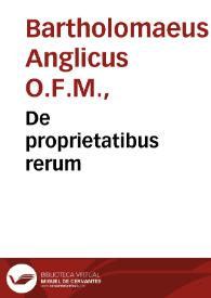 De proprietatibus rerum