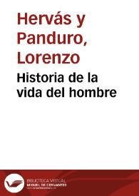 Historia de la vida del hombre