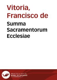 Summa Sacramentorum Ecclesiae