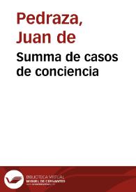 Summa de casos de conciencia