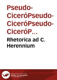 Rhetorica ad C. Herennium