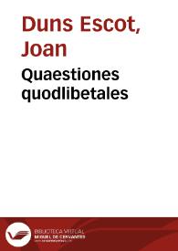 Quaestiones quodlibetales